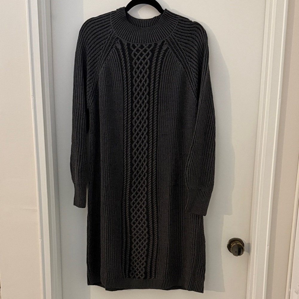 Maurices Charcoal Cable Knit Dress